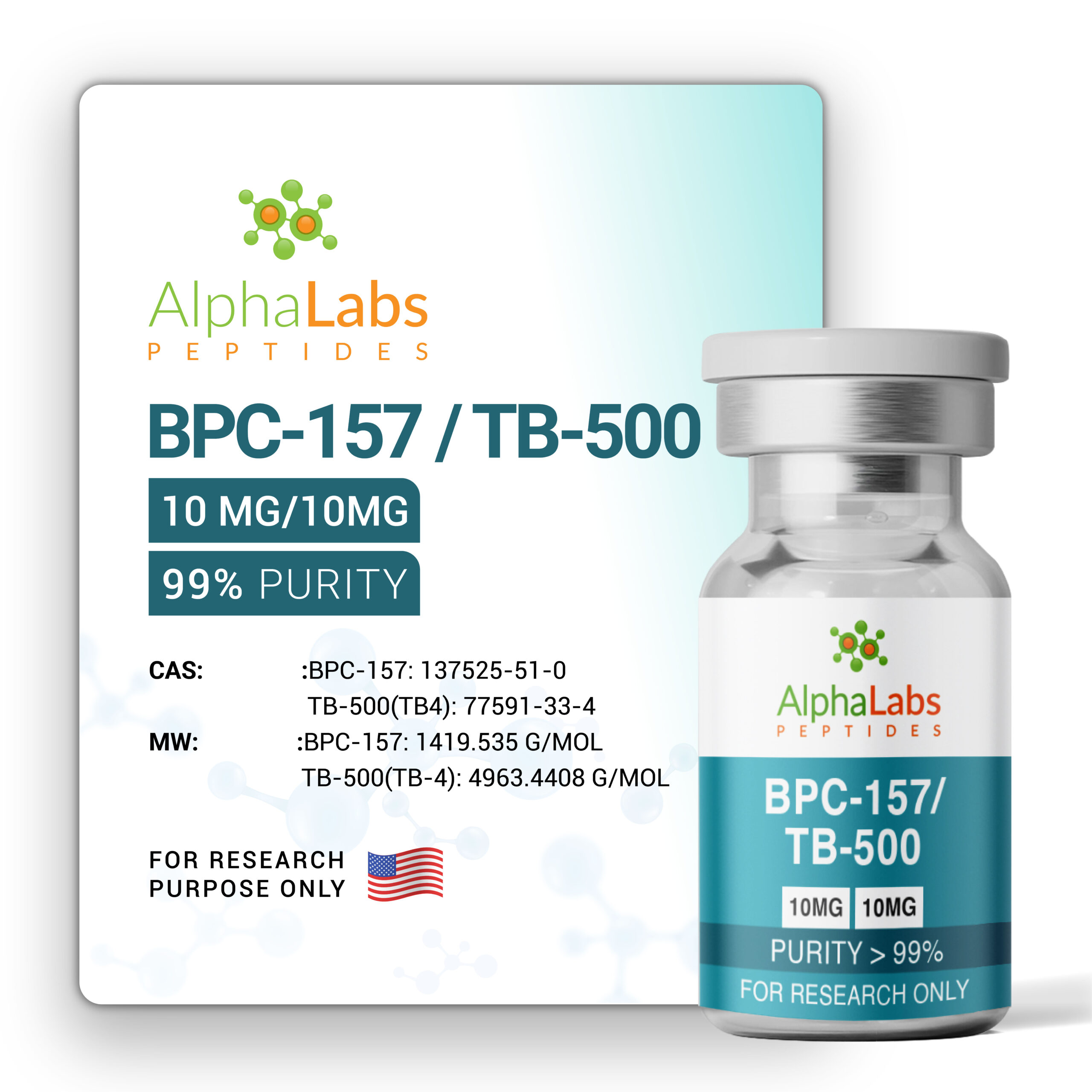 Blend: BPC-157 (10mg) / TB-500 (10mg) - Image 2