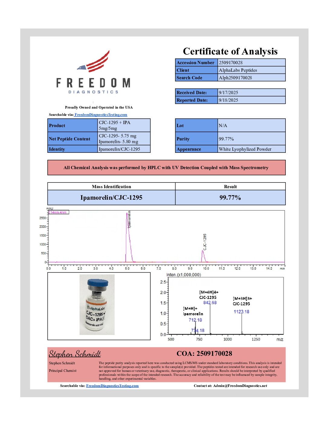 BLEND: CJC-1295 NO DAC (5mg) + Ipamorelin (5mg) - Image 3